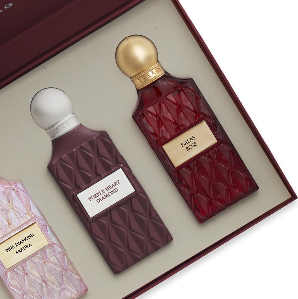 مجموعة دايموند - علبة دايموند مارون ٧٥ مل ٣ في ١ (عطر، غسول بعد الحلاقة، جل استحمام)