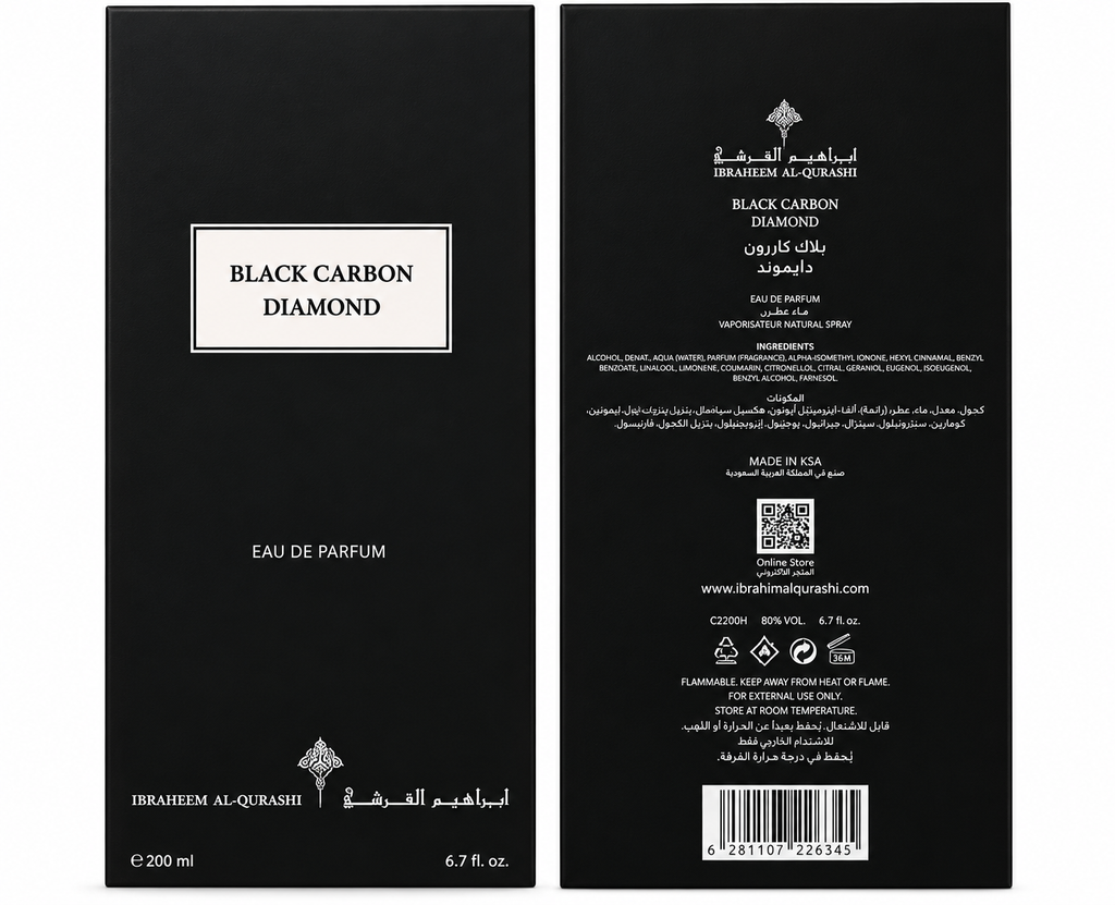 IBRAQ Black Carbon Diamond Eau De Parfum 150ml