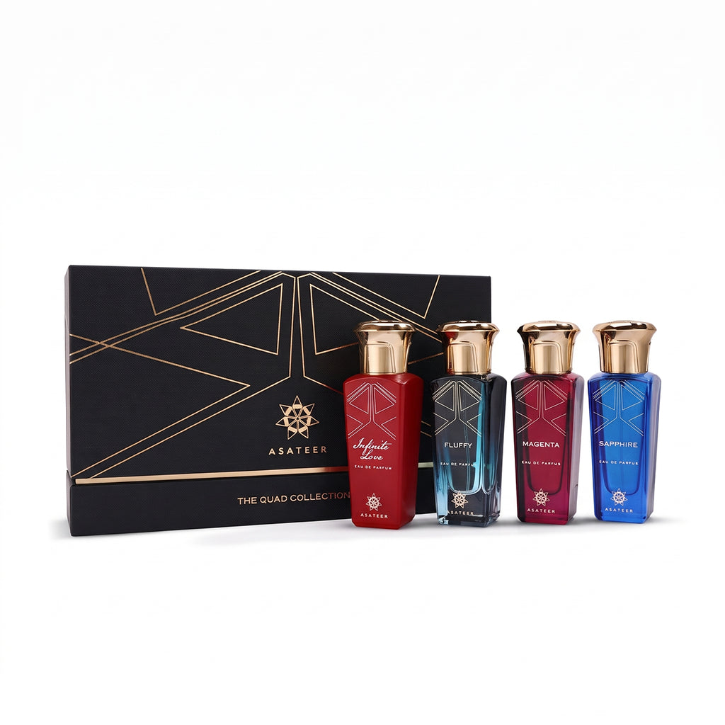 Estuche de Perfumes Asateer The Quad Collection - 4 Piezas