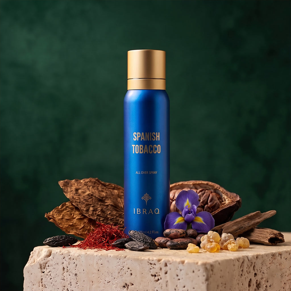 IBRAQ Spanish Tobacco All Over Body Spray 125ml